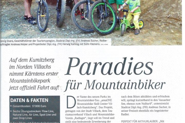 Villacher Stadtzeitung: Paradies für Mountainbiker