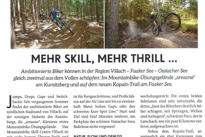 Bikelust auf der Südseite der Alpen: areaone liegt der Zeitschrift „Bike April 2017“ bei