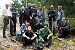 Erste Arbeiten im Wald und Waldbereinigung