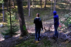 Erste Trail Markierungen + Verschwinden der Markierungen