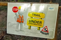 Achtung: Trails noch nicht frei gegeben
